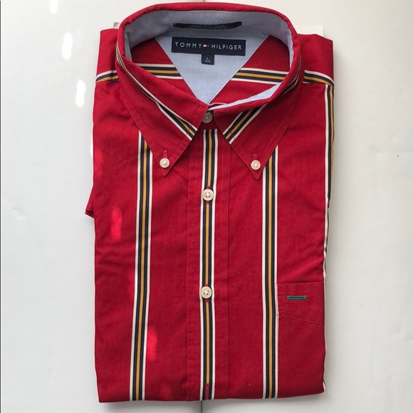 Tommy Hilfiger Other - Tommy Hilfiger NEW Red Striped Full Sleeves Shirt